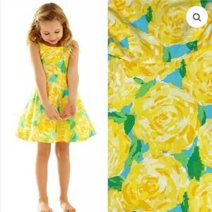Lilly Pulitzer Kids Kaya First Impressions Sun Glow Yellow Dress